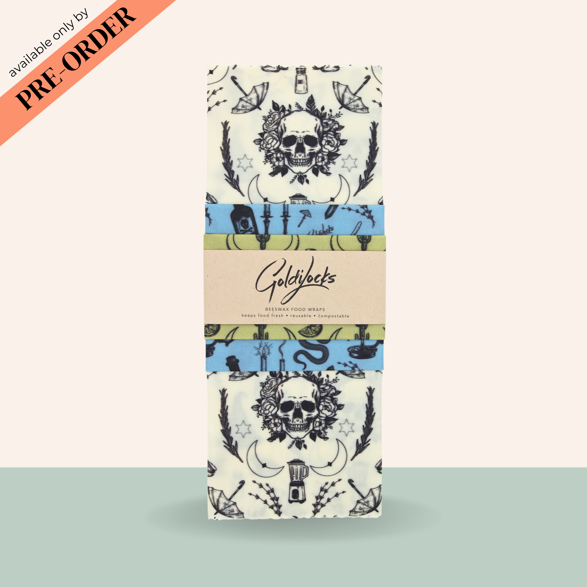PRE-ORDER: Ultimate Halloween Bundle Reusable Beeswax Food Wraps