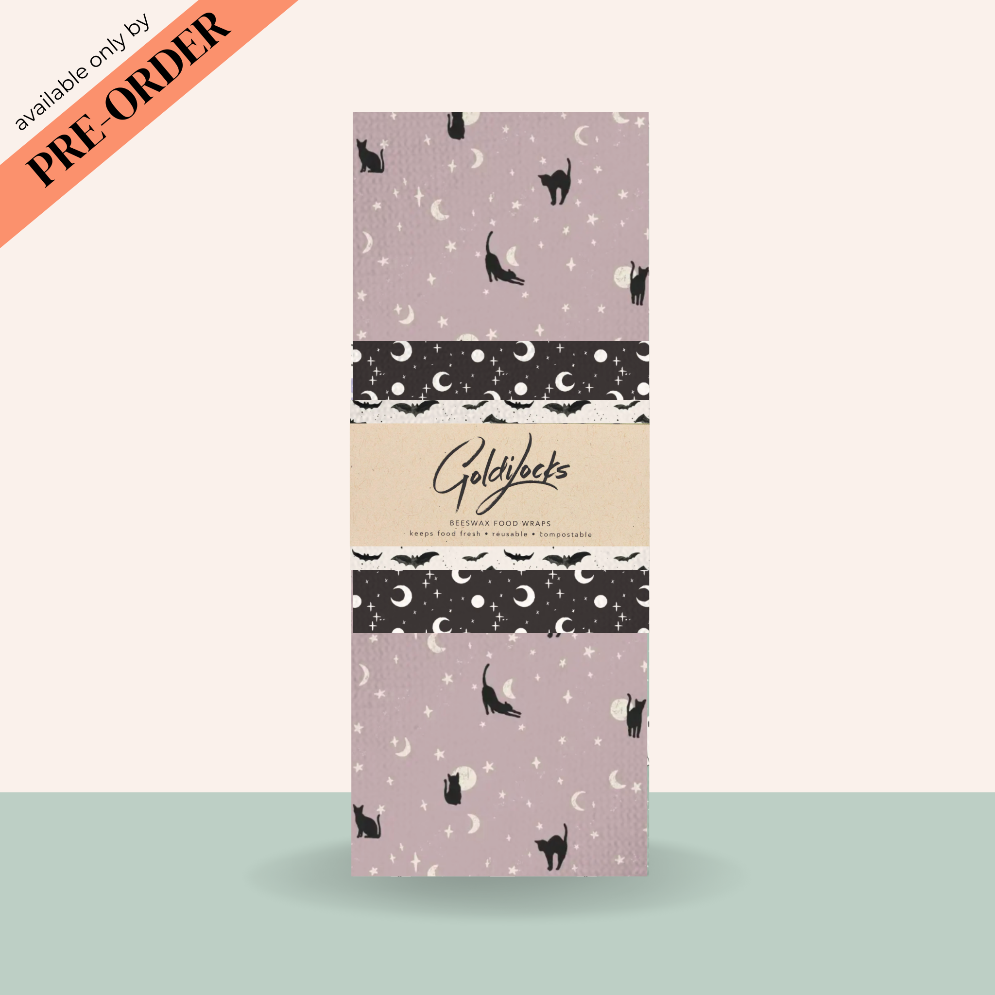 PRE-ORDER: Ghoul Gang Reusable Beeswax Food Wraps Set