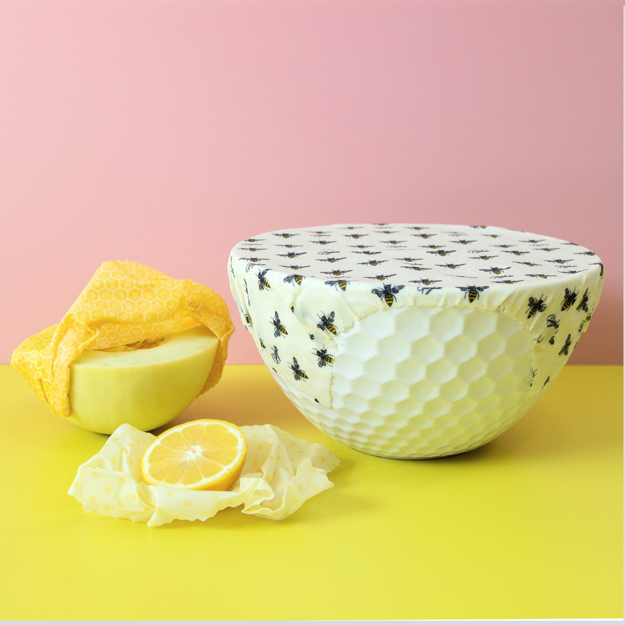 Bee Bundle: Sets of 3 Beeswax Wraps + Swedish Dishcloths