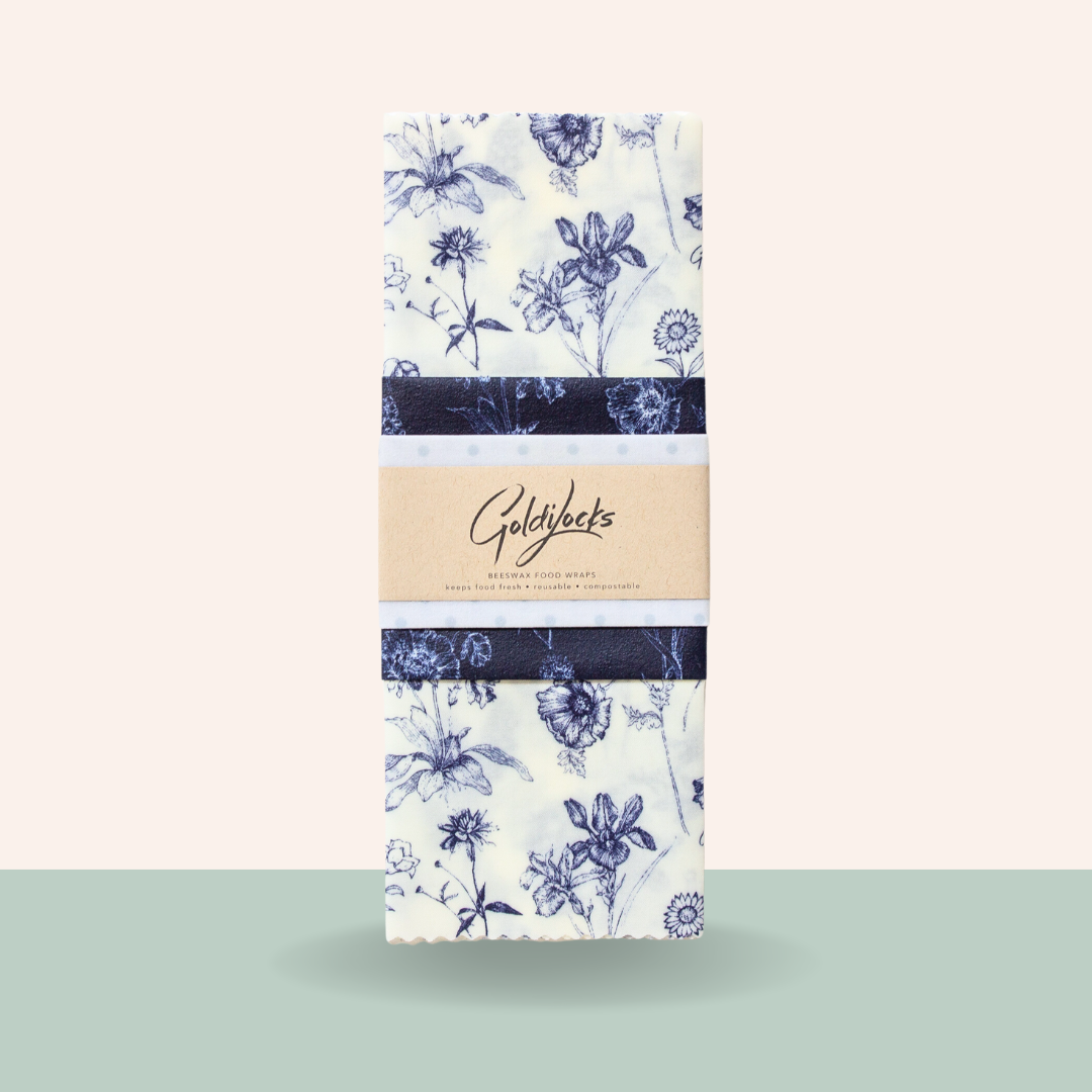 Beeswax Food Wraps: Vintage Botany Set Of 3
