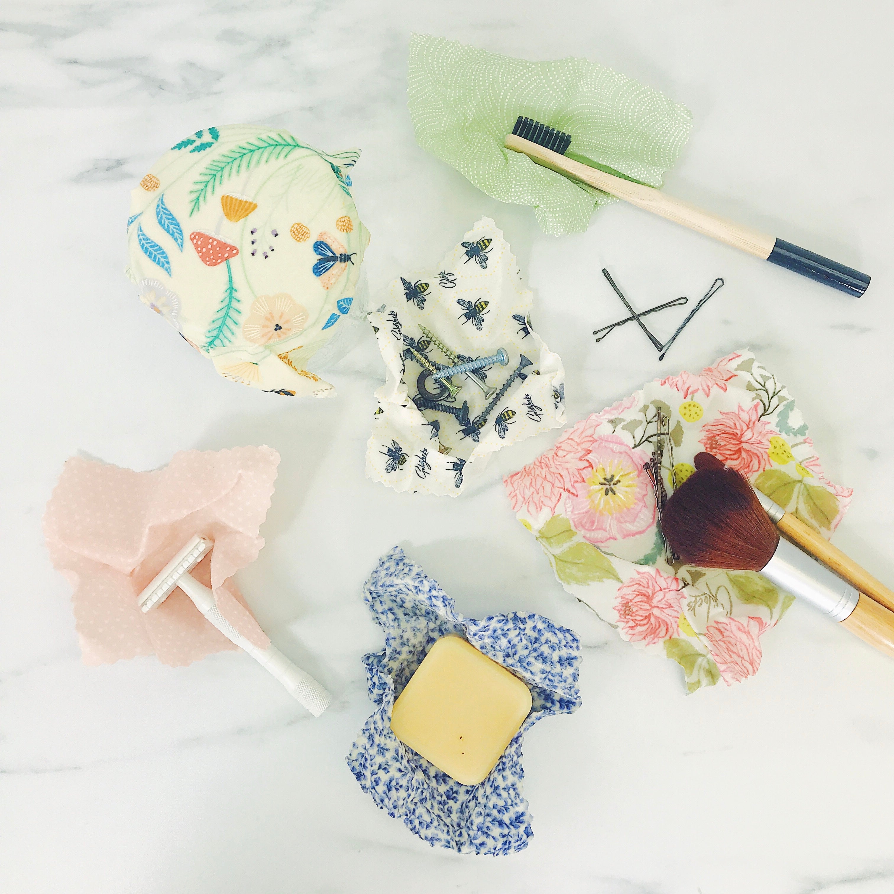 Beeswax Food Wraps: Itty Bitty Packs Bundle