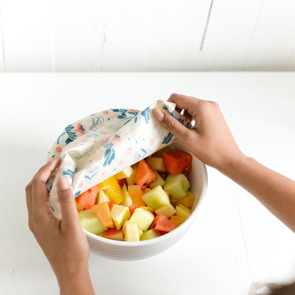 Beeswax Food Wraps: In Bloom Set of 3