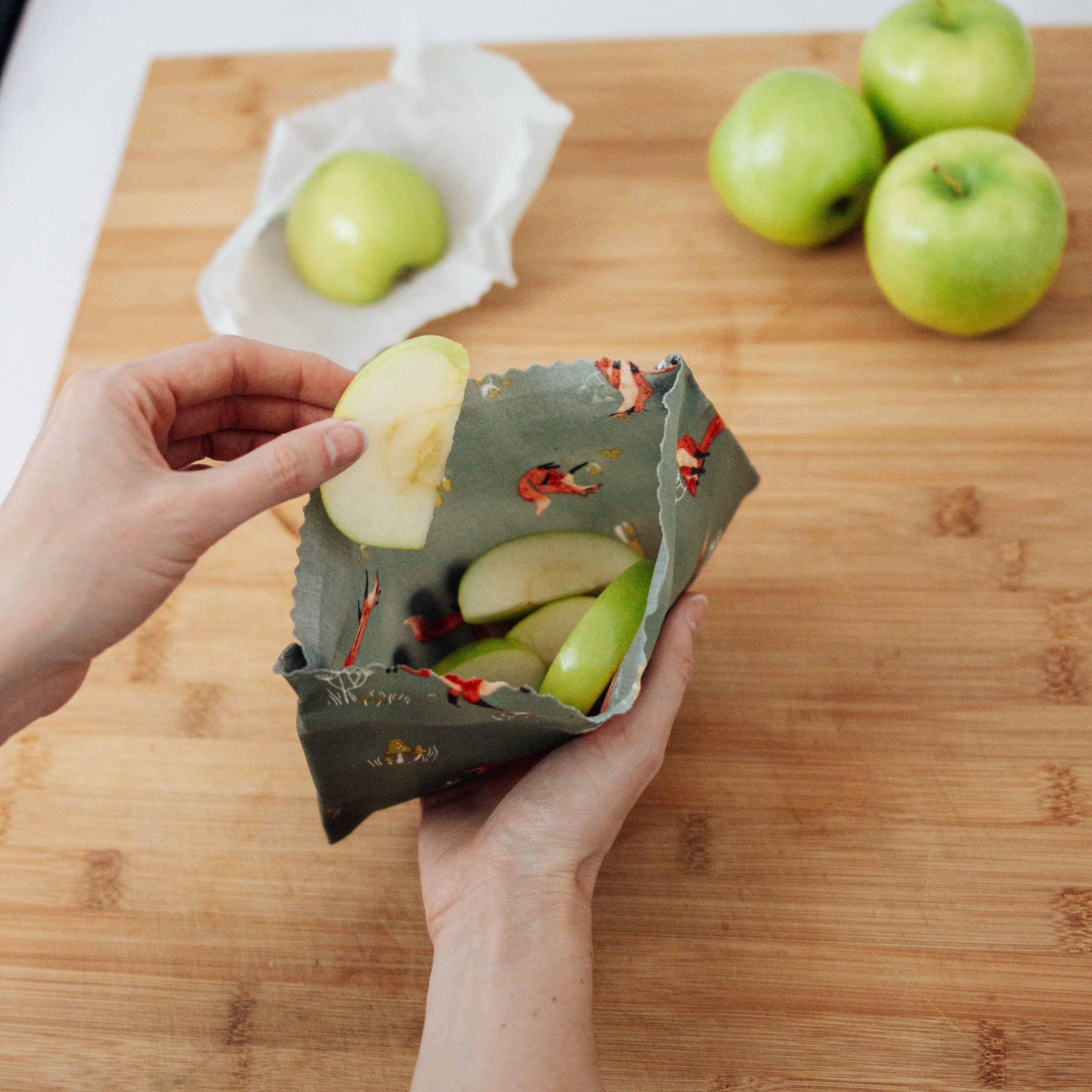 beeswax food wrap snack pocket