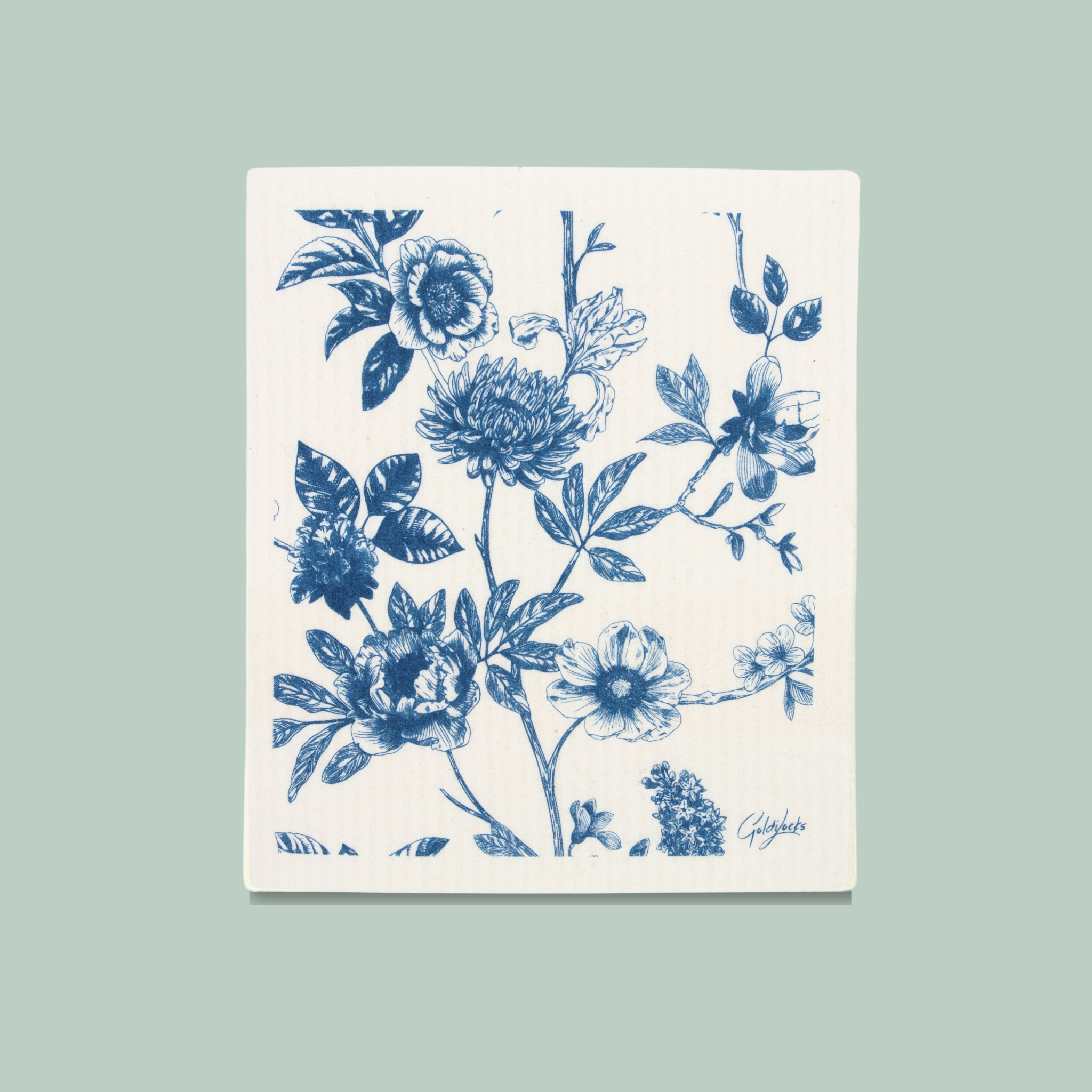 Swedish Dishcloth: Vintage Botany