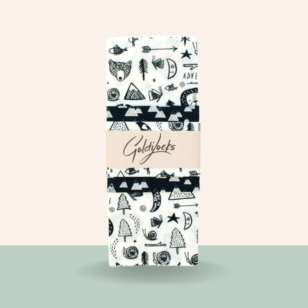 Beeswax Food Wraps: Camping Adventure Set Of 3