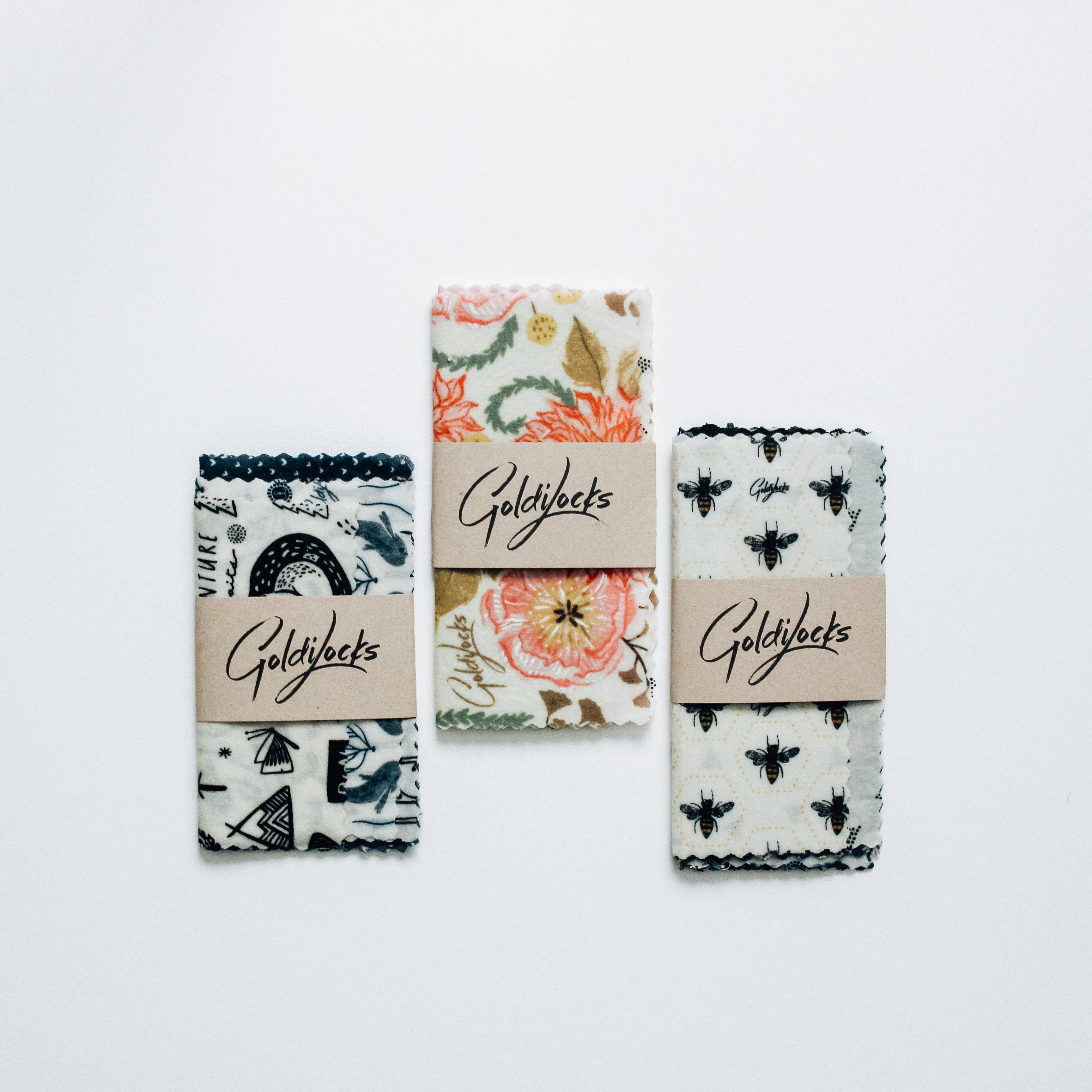 Beeswax Food Wraps: Itty Bitty Bundle