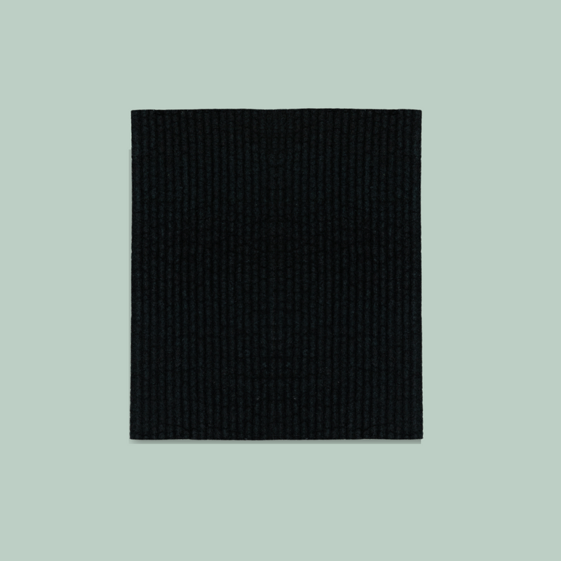 Swedish Dishcloth: Solid Black