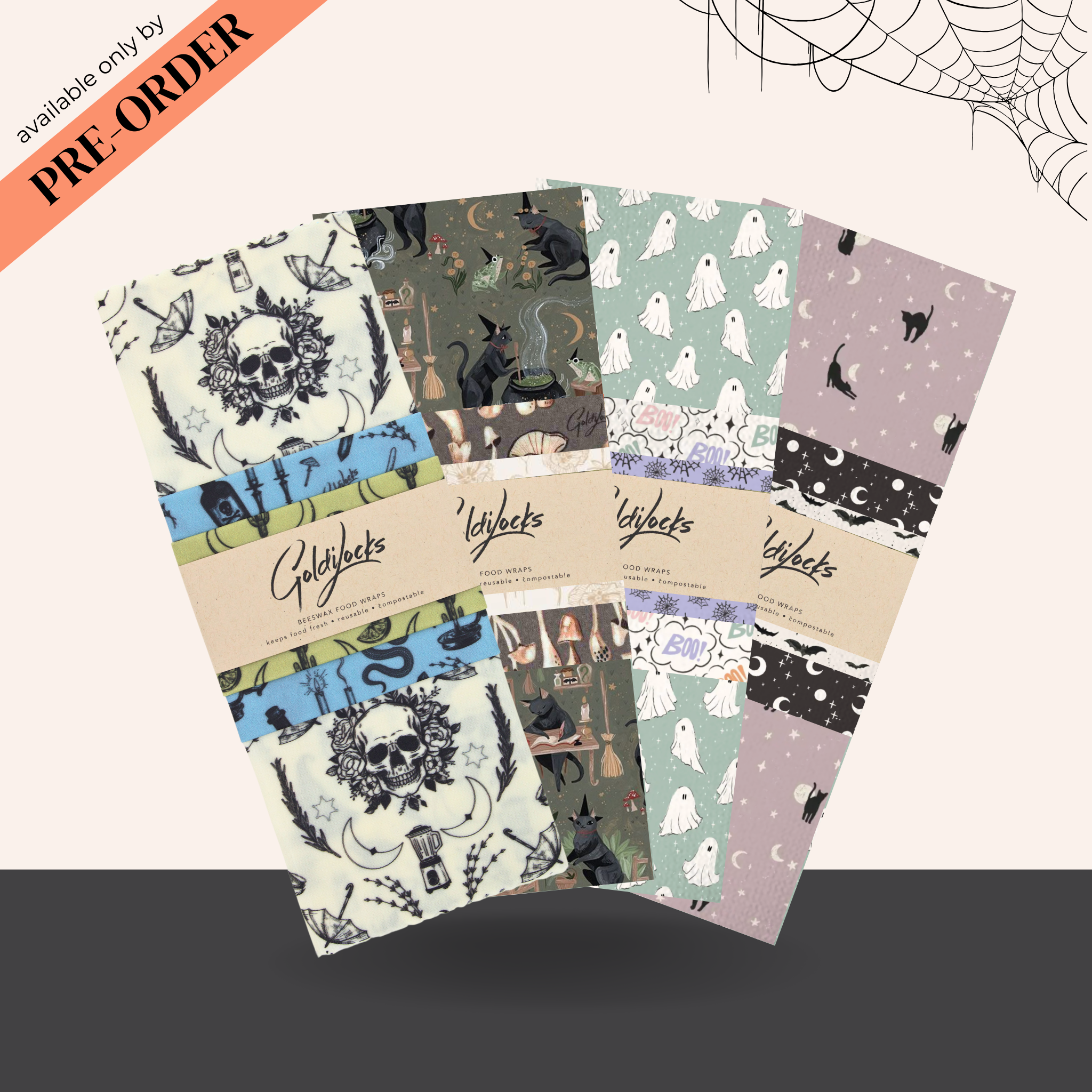 PRE-ORDER: Ultimate Halloween Bundle Reusable Beeswax Food Wraps