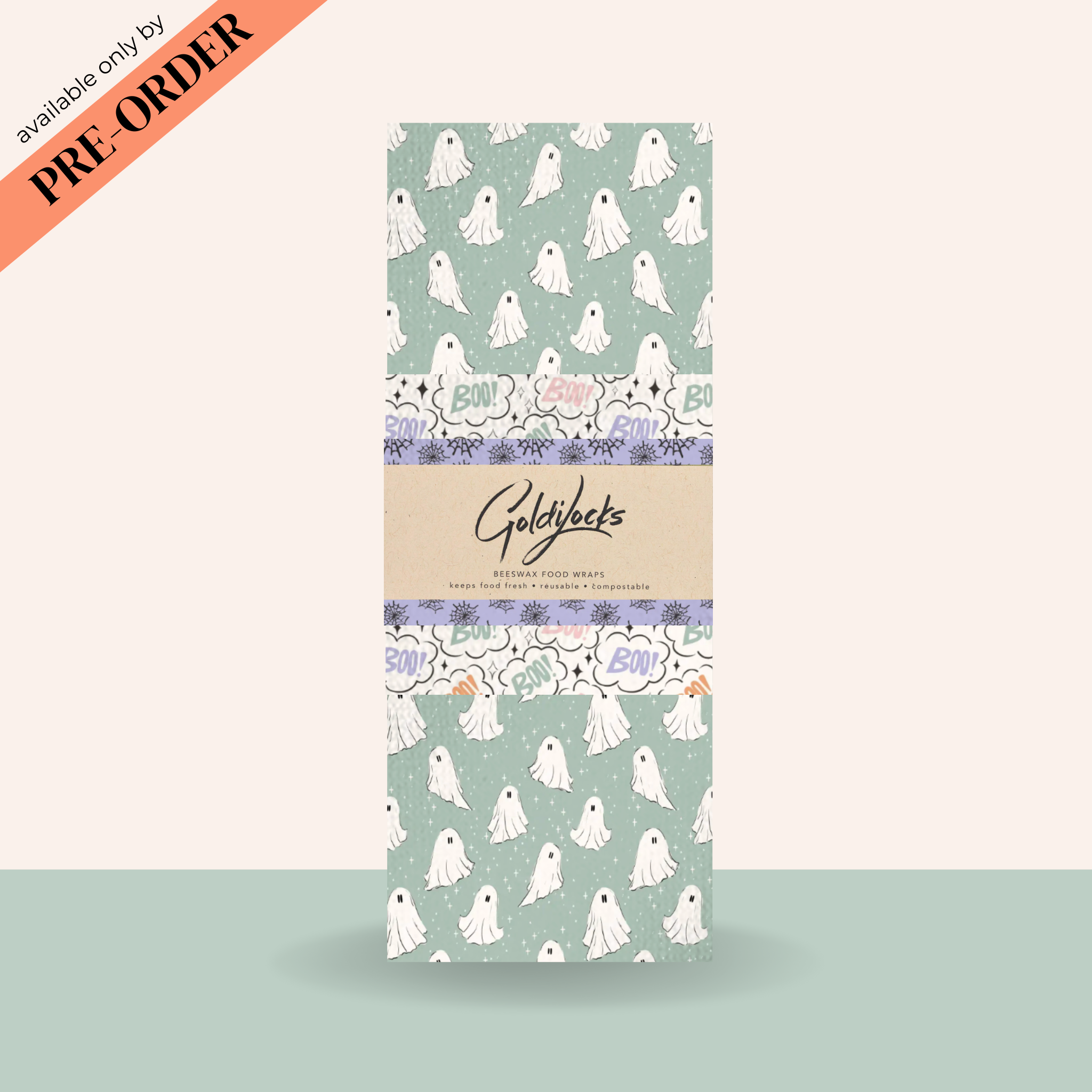 PRE-ORDER: Ghoul Gang Reusable Beeswax Food Wraps Set