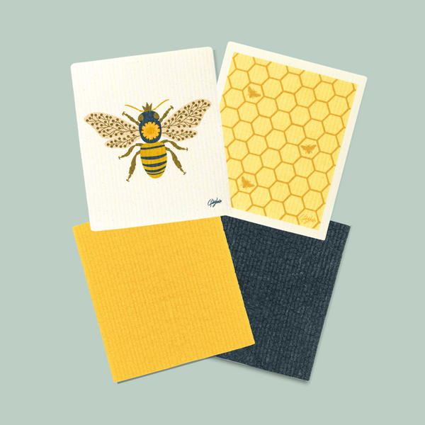 Swedish Dishcloth: Bee Dishcloth Bundle