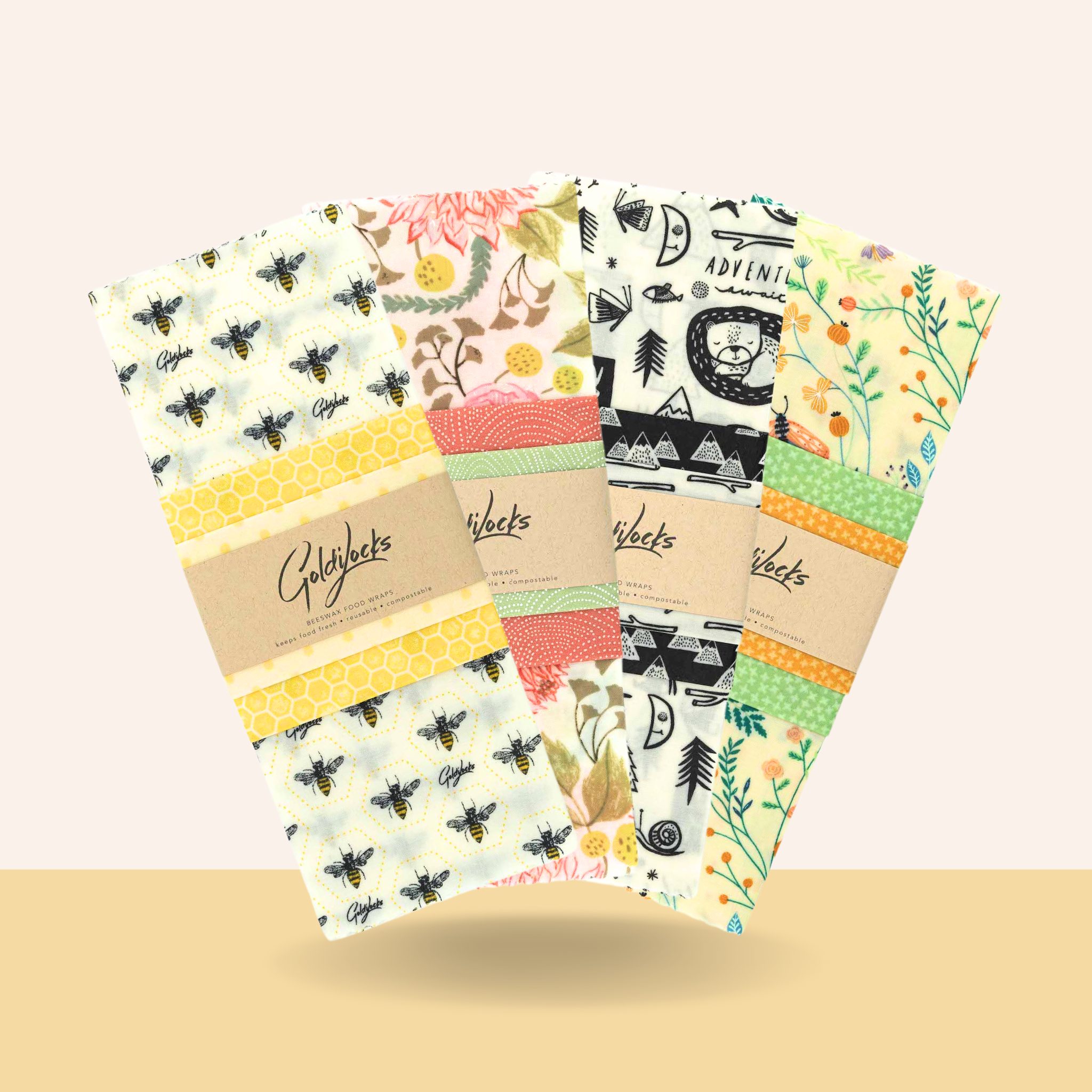 Beeswax Food Wraps: Best Sellers Bundle