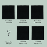 Swedish Dishcloth: Solid Black Bundle