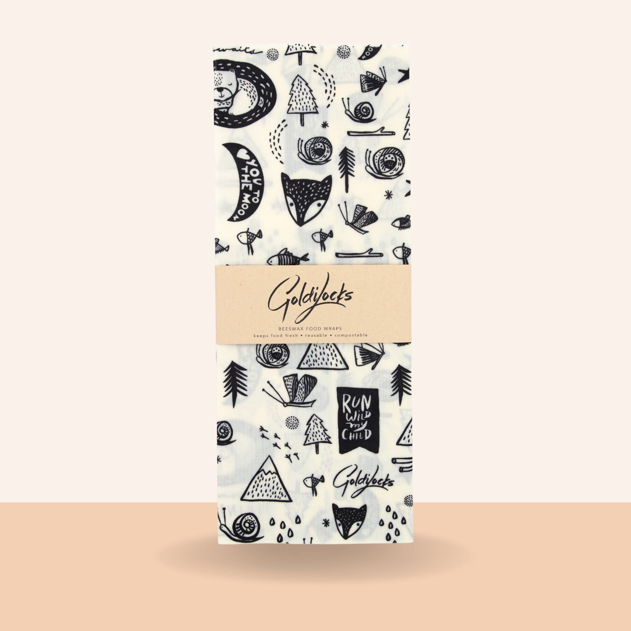 Beeswax Food Wraps: Nature Lover Extra Large