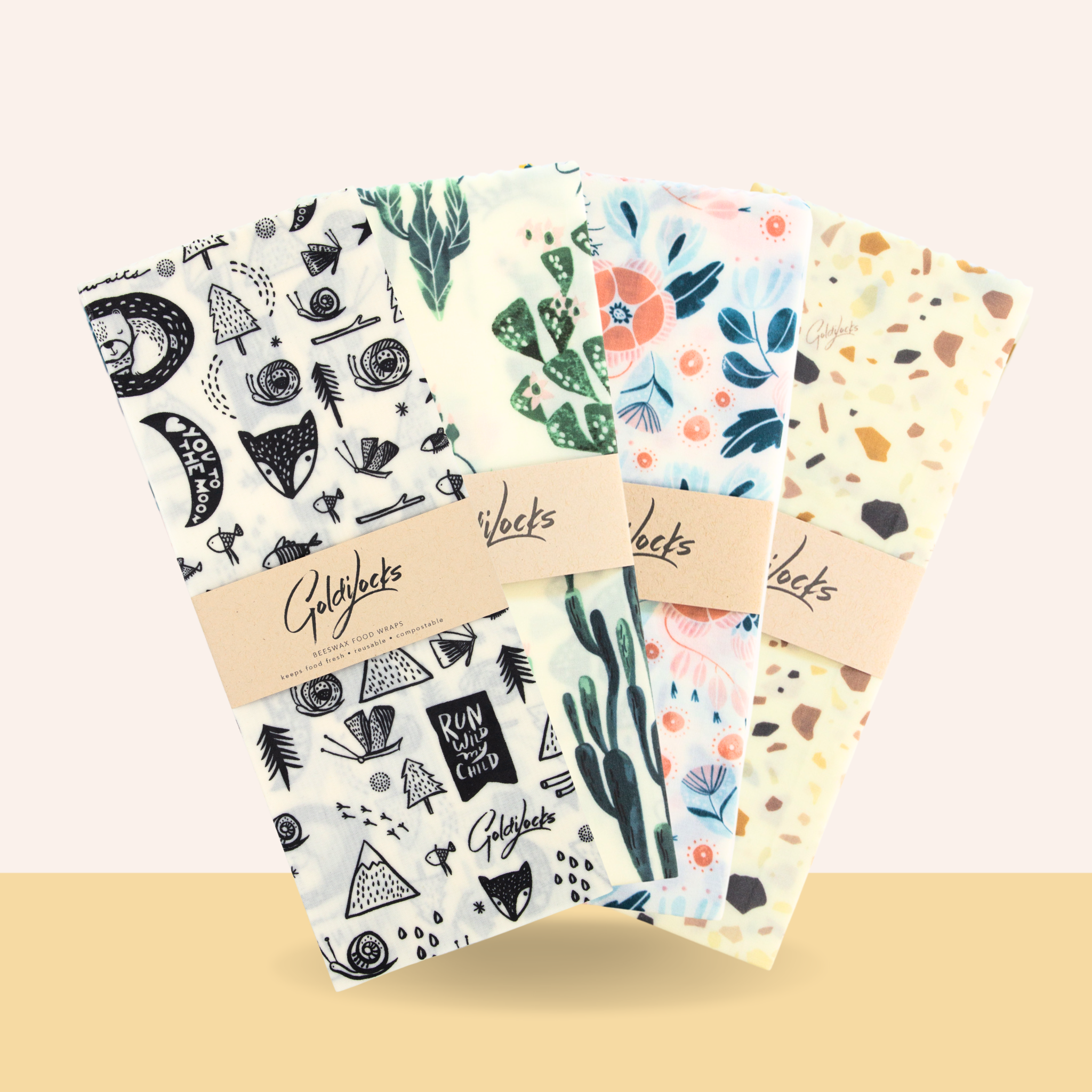 Beeswax Food Wraps: Extra Large Bundle
