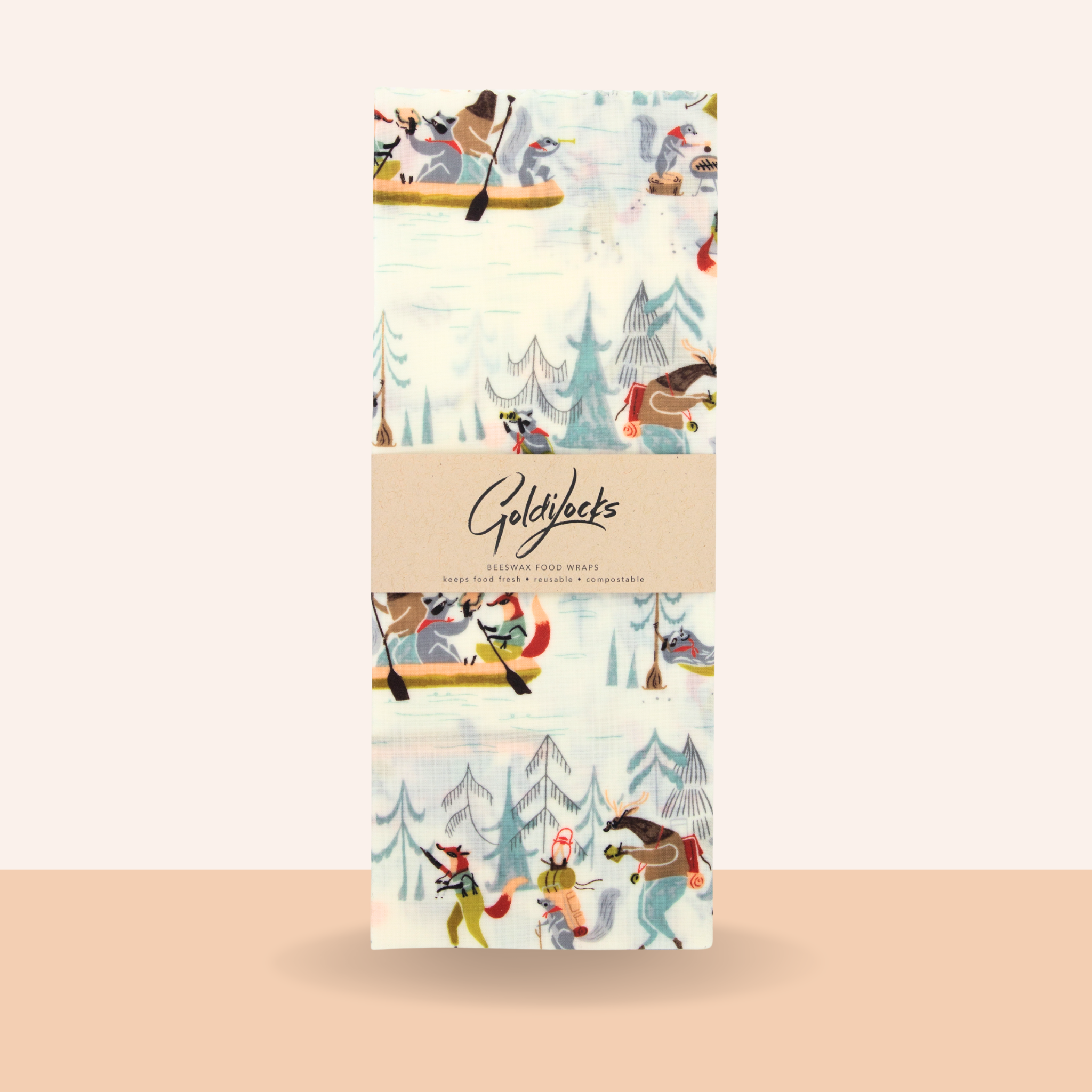 Beeswax Food Wraps: Furry Friends Extra Large