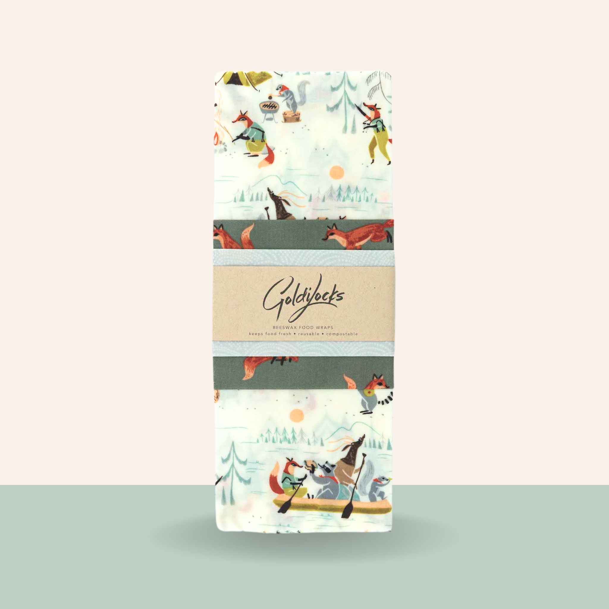Beeswax Food Wraps: Furry Friends Set of 3