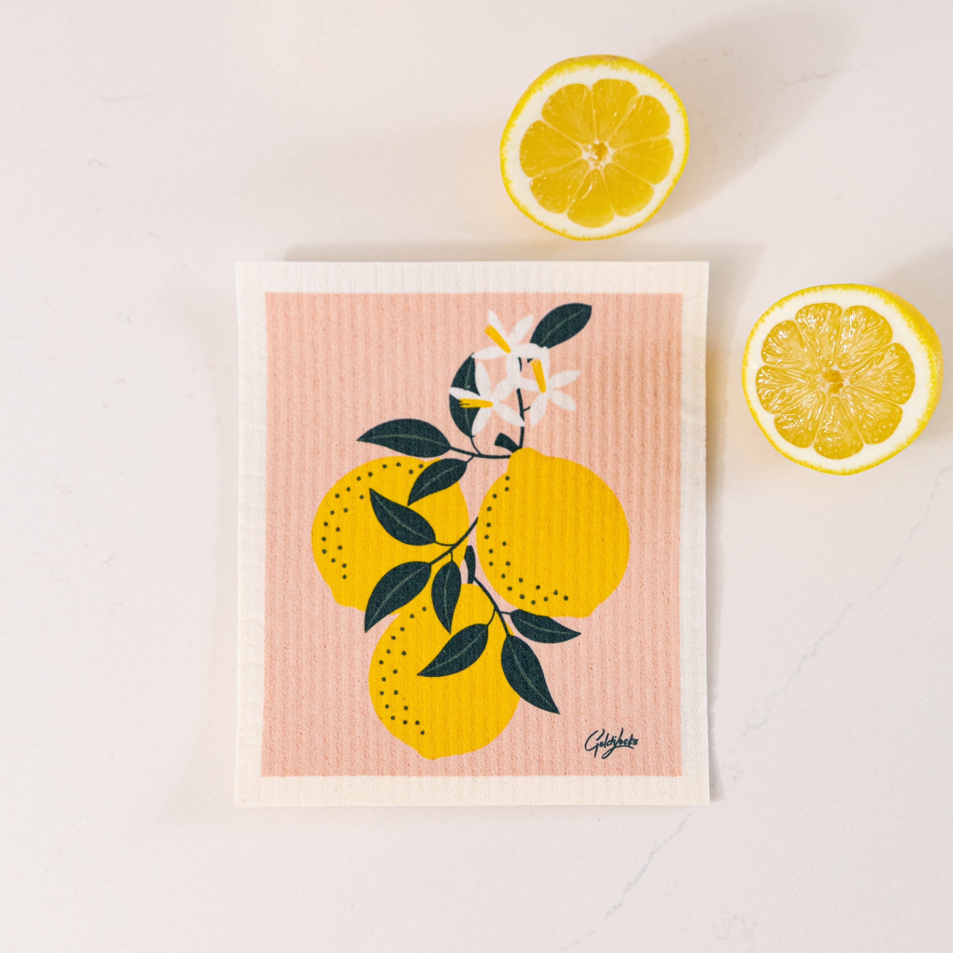 Swedish Dishcloth: Lemons & Bees Dishcloth Bundle