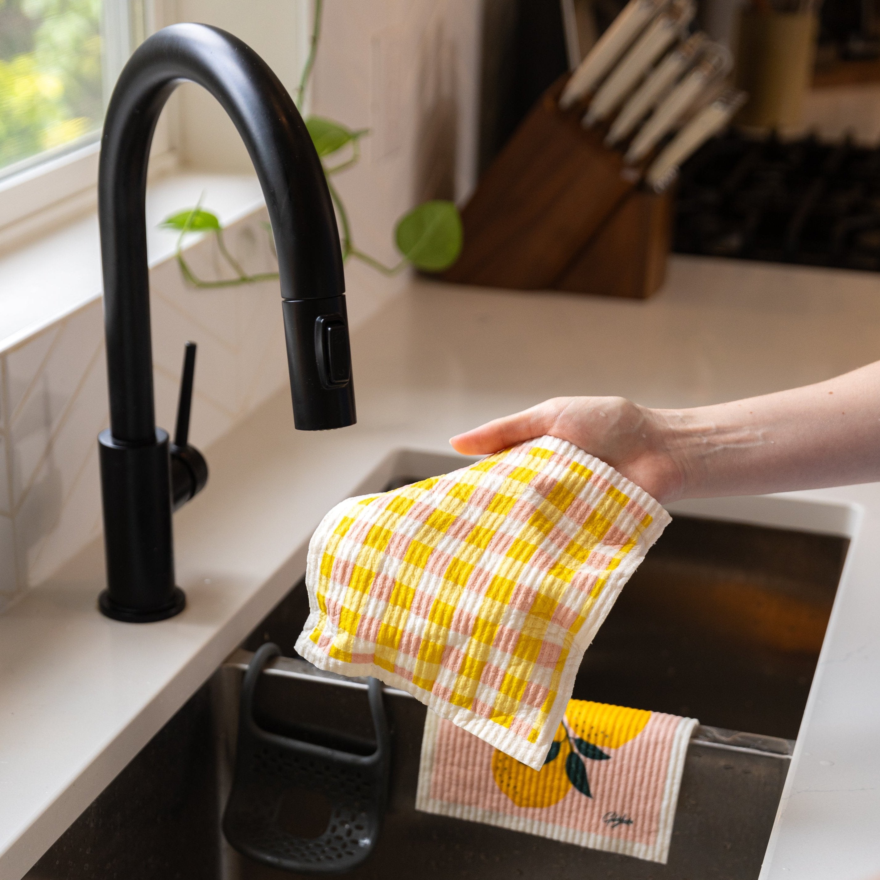 Swedish Dishcloth: Lemons & Bees Dishcloth Bundle