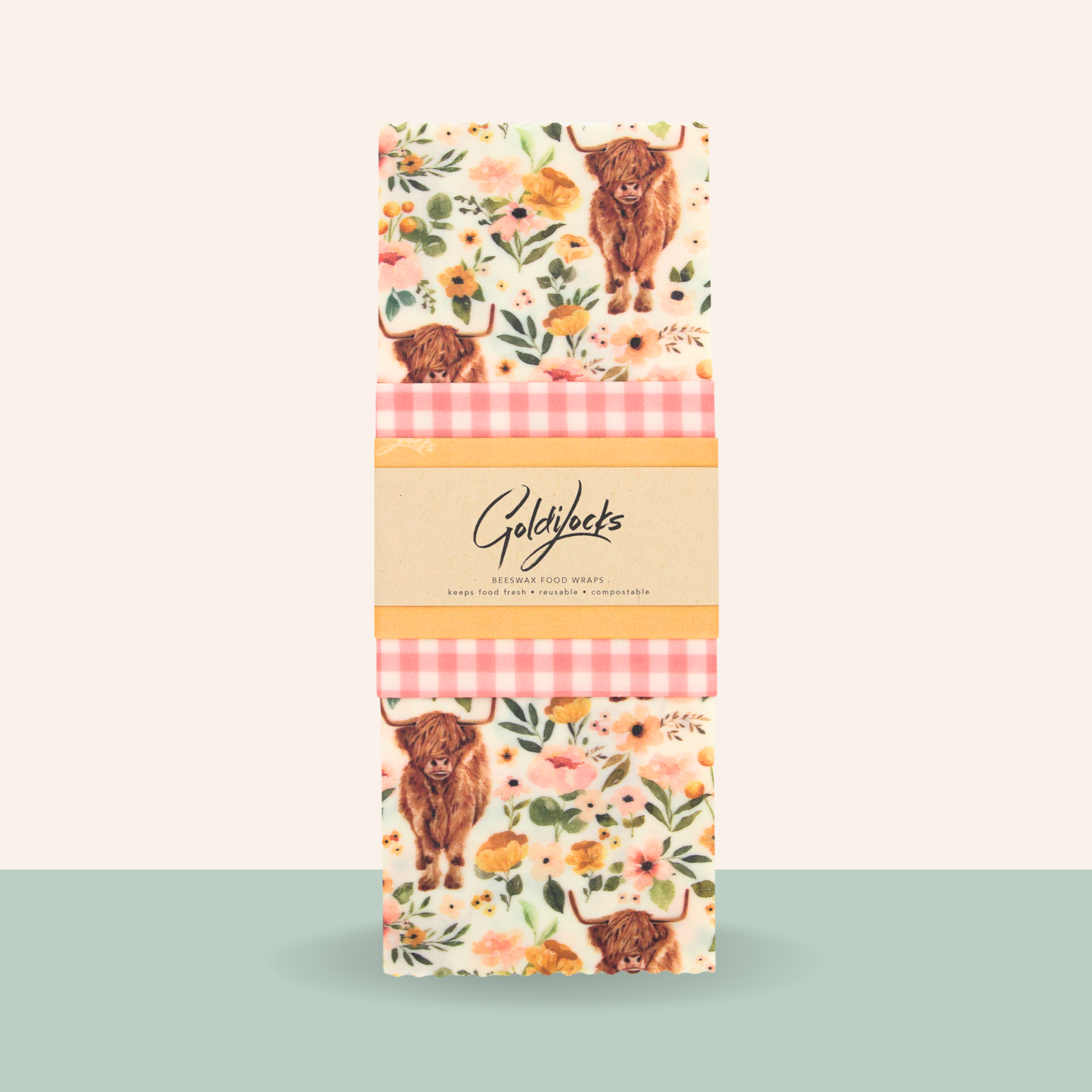 Beeswax Food Wraps: Highland Cows