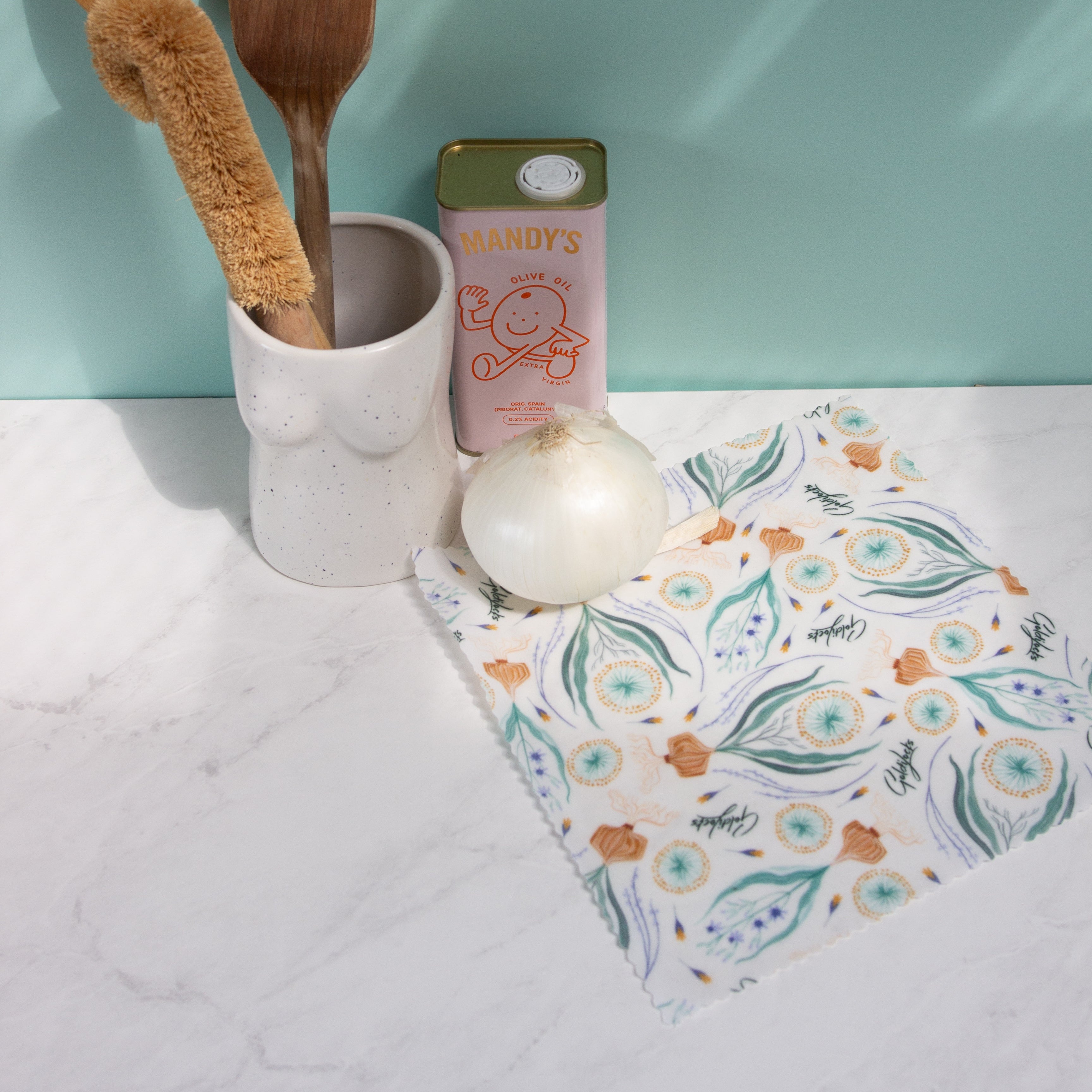 Beeswax Food Wraps: Onion Single Medium