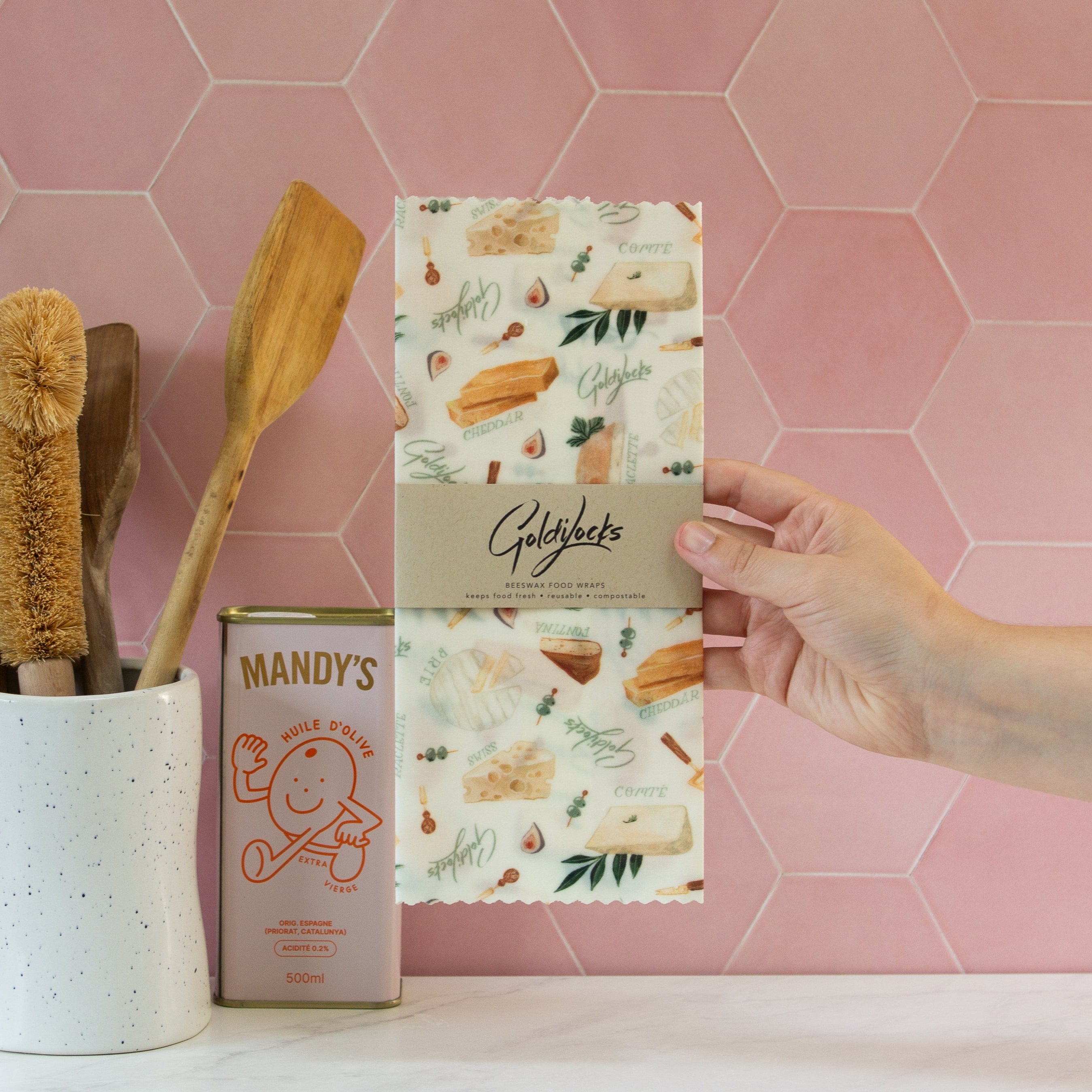 Beeswax Food Wraps: Cheese Single Medium