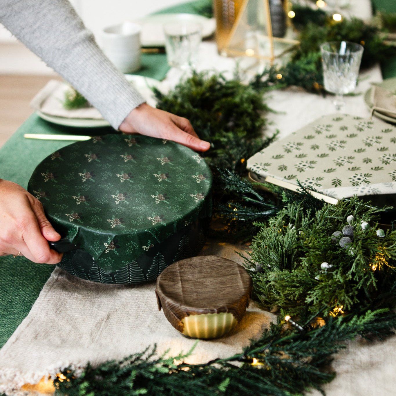 Beeswax Food Wraps: Winter Botanicals Set