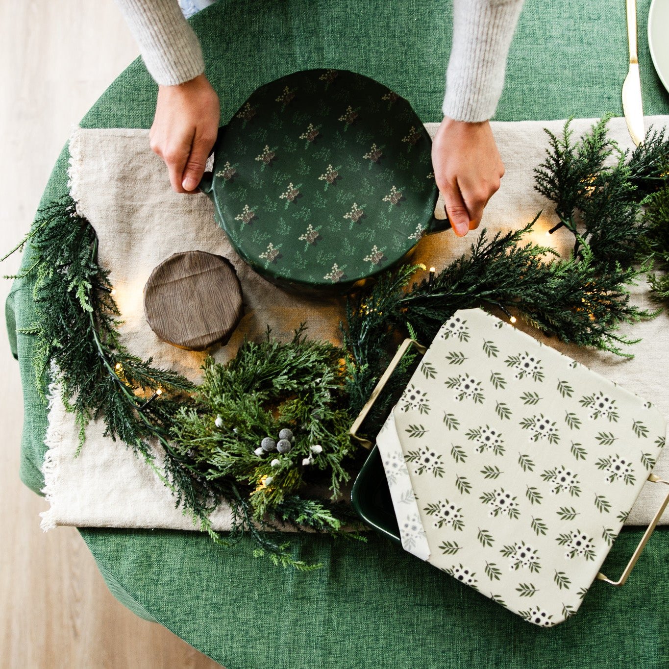 Beeswax Food Wraps: Winter Botanicals Set