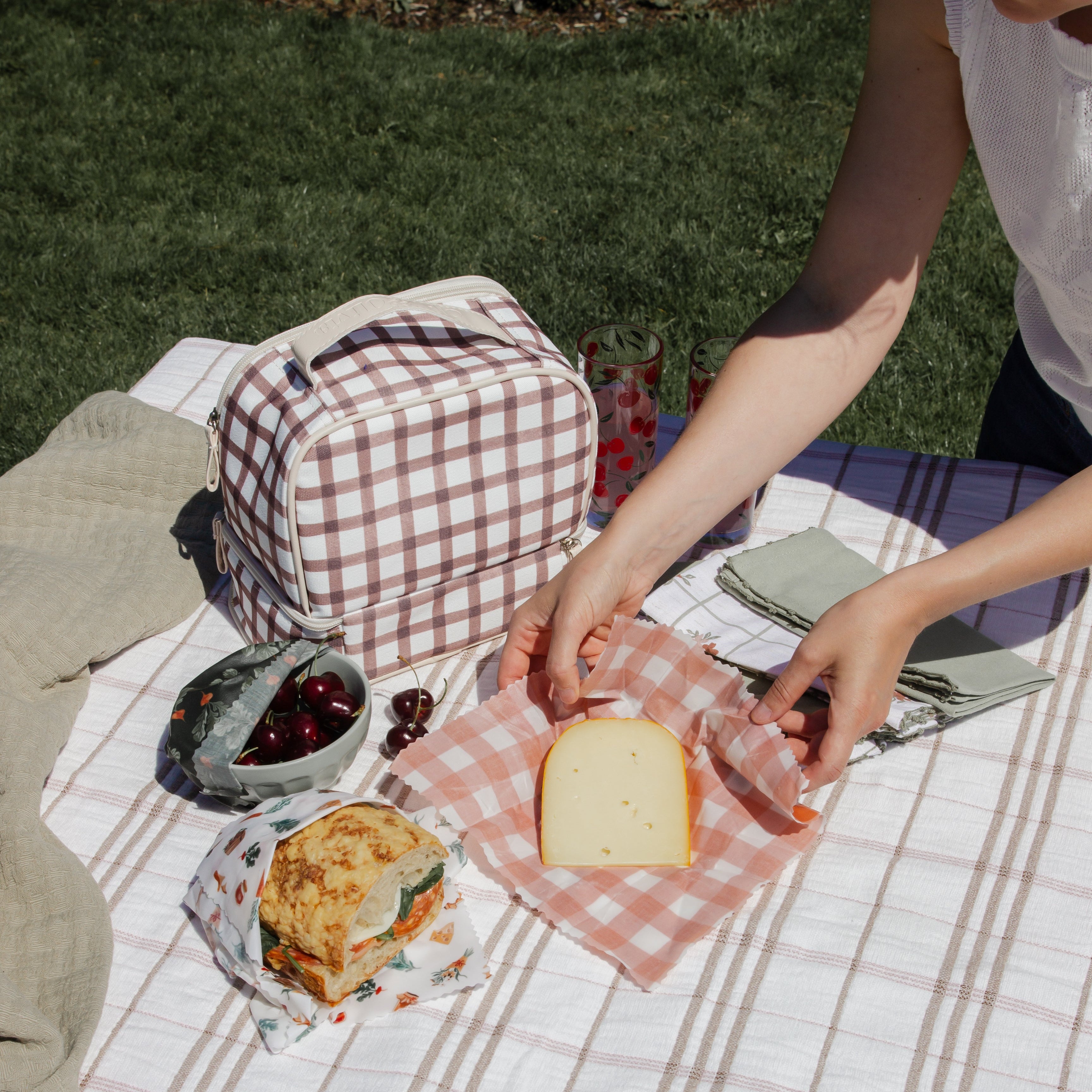 Beeswax Food Wraps: Farmer's Market Set of 3