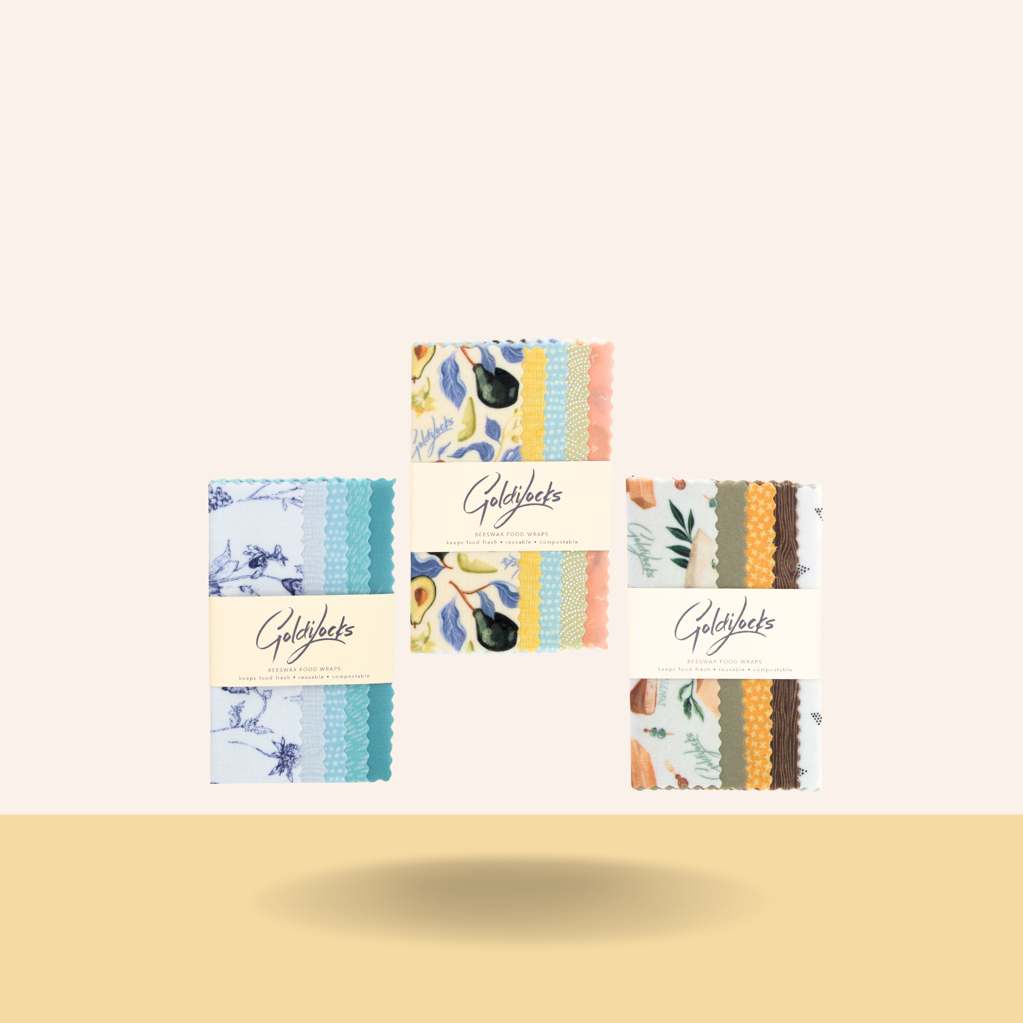 Beeswax Food Wraps: Itty Bitty Packs Bundle