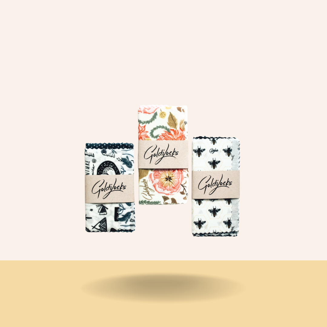 Beeswax Food Wraps: Itty Bitty Packs Bundle