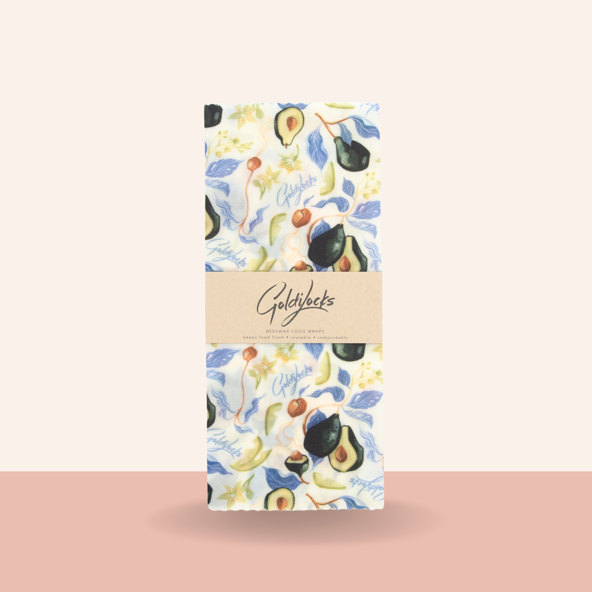 Beeswax Food Wraps: Avocado Single Medium