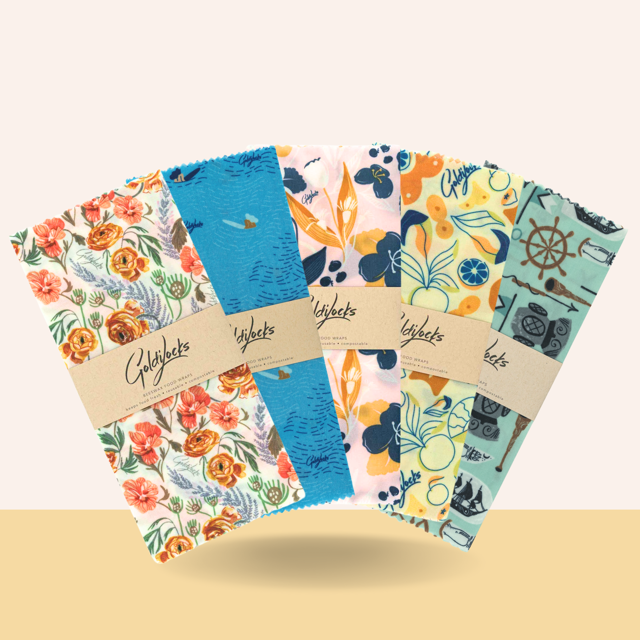 Beeswax Food Wraps: Medium Bundle