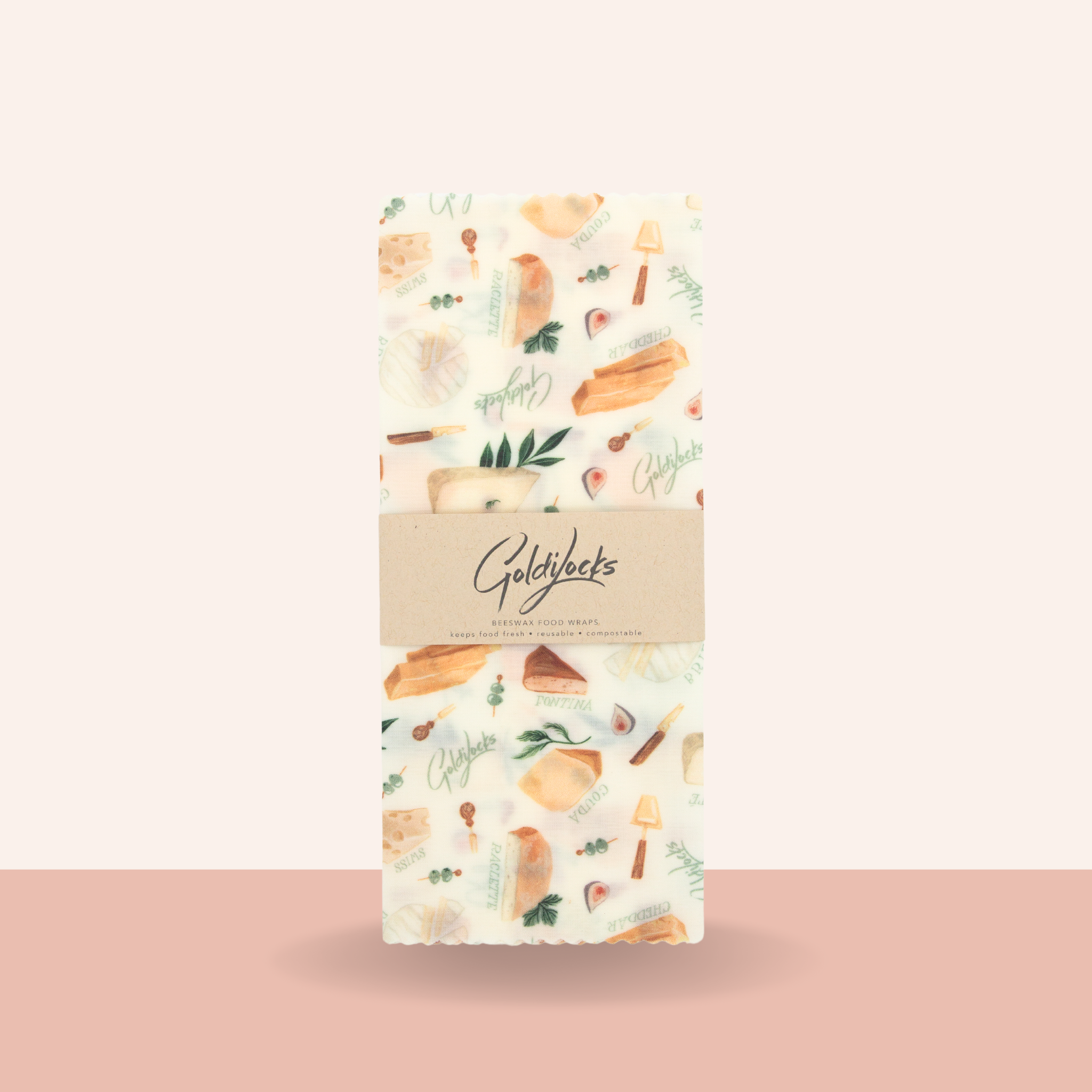 Beeswax Food Wraps: Cheese Single Medium