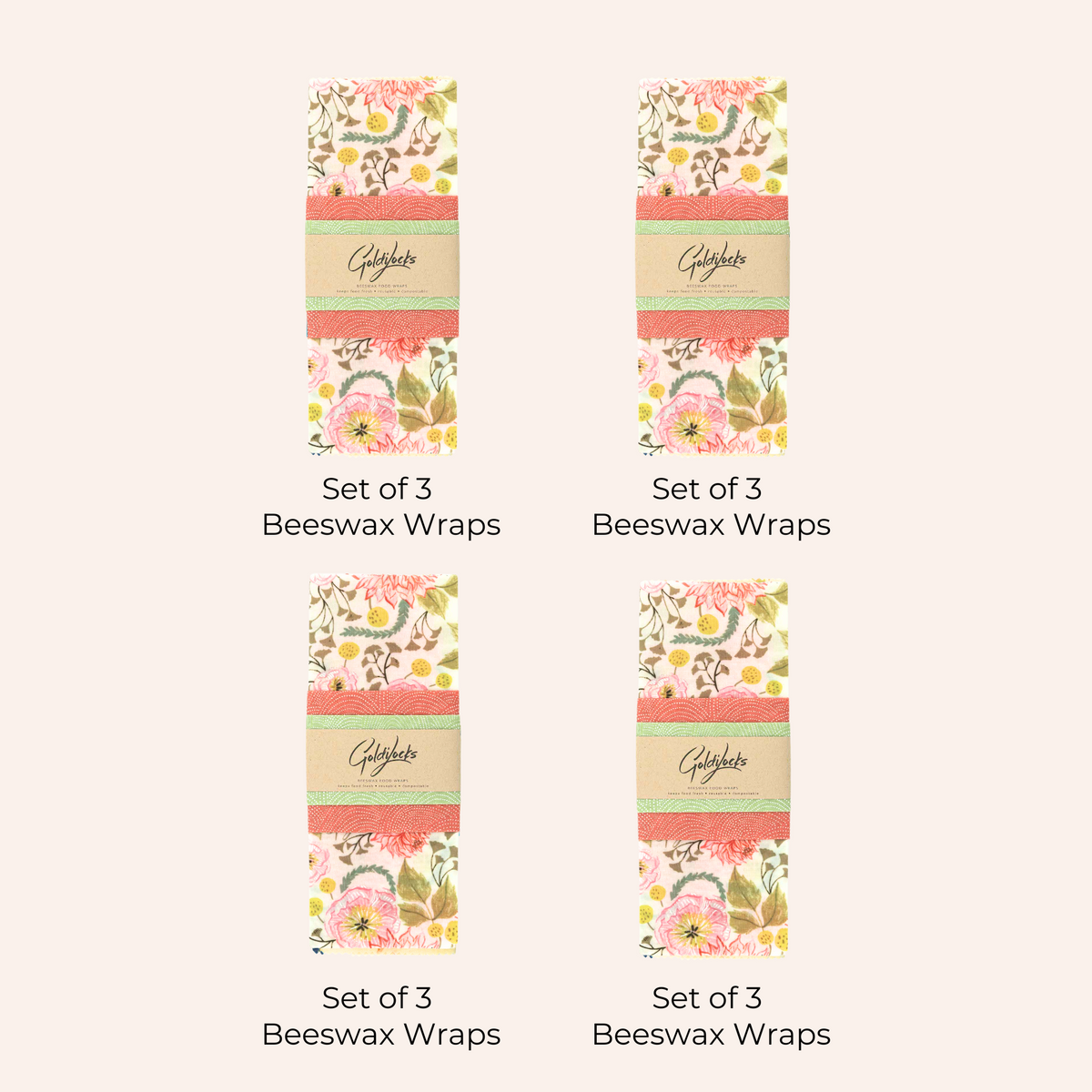 CLEARANCE BUNDLE: Pink Floral Set of 3