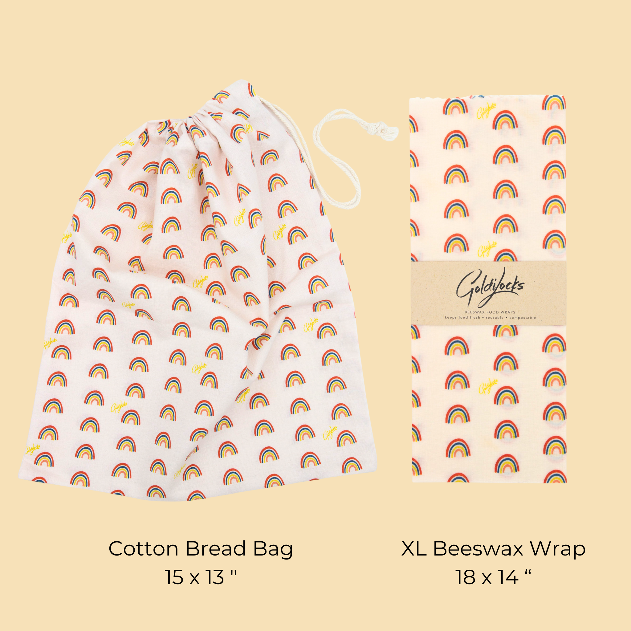 Bread Bag Set: Rainbow