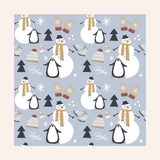 Snowman Single Medium Beeswax Wrap