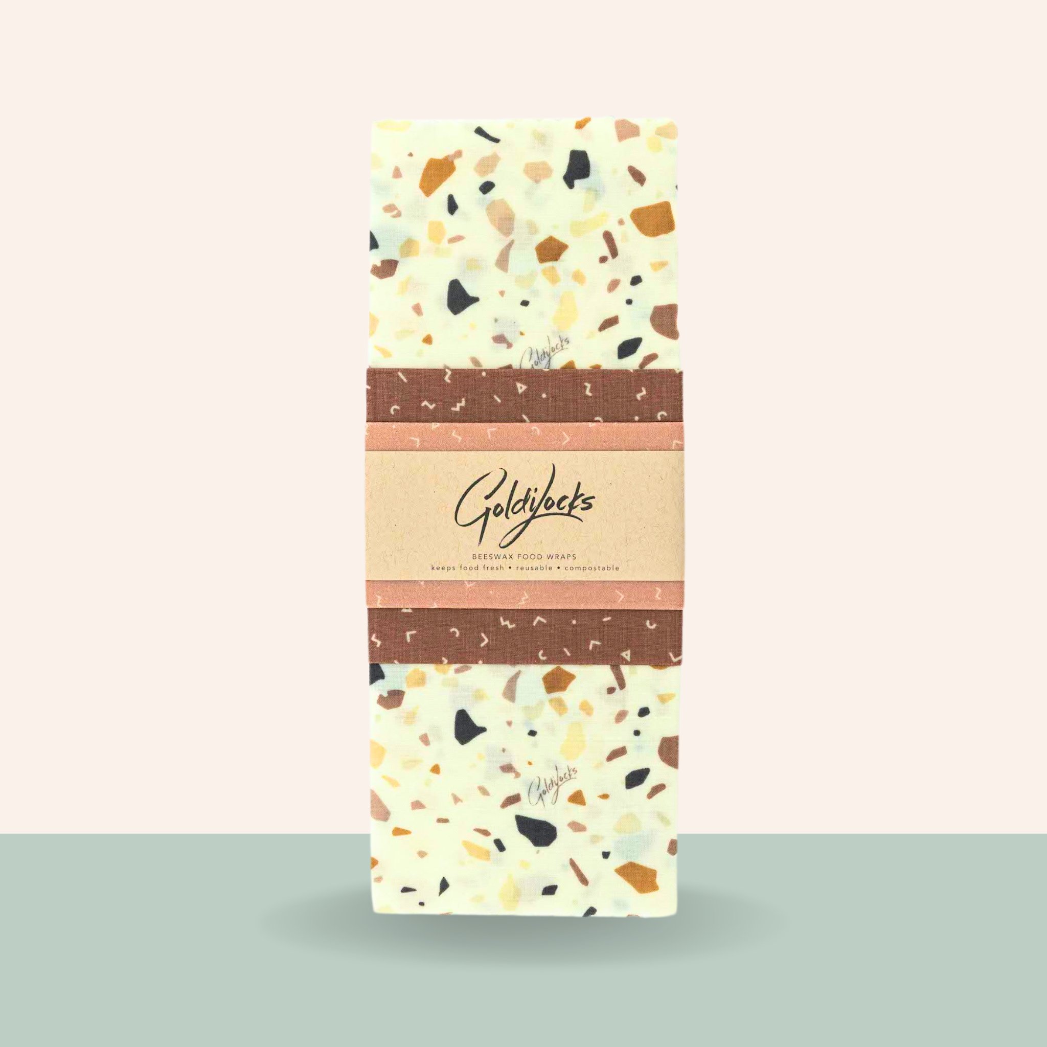 Beeswax Food Wraps: Terrazzo Set of 3