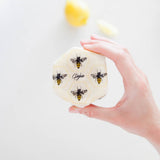 Beeswax Food Wraps: Honey Bees Set of 3