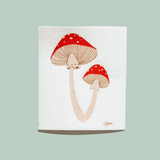 Swedish Dishcloth: Mushrooms