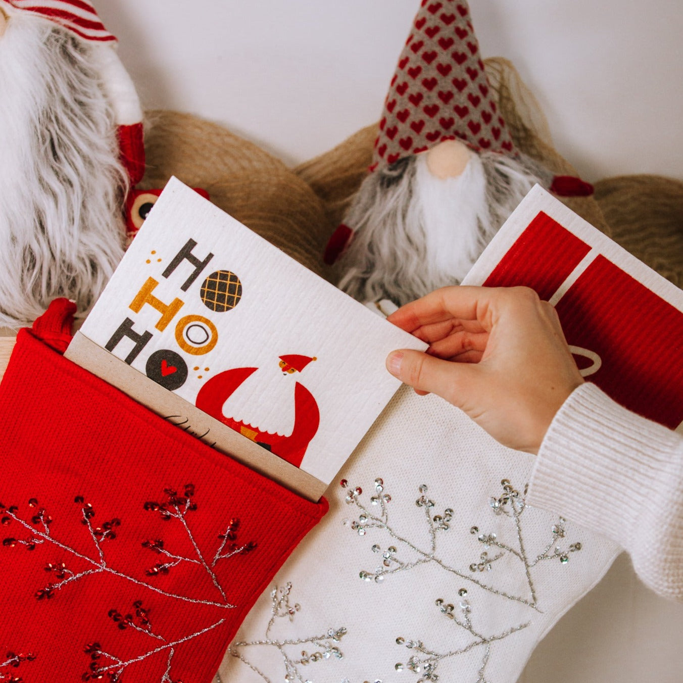 Swedish Dishcloth: Santa Set